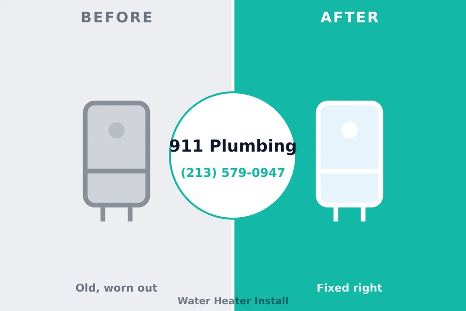 Before and after: plumbing company Kings Mountain, NC